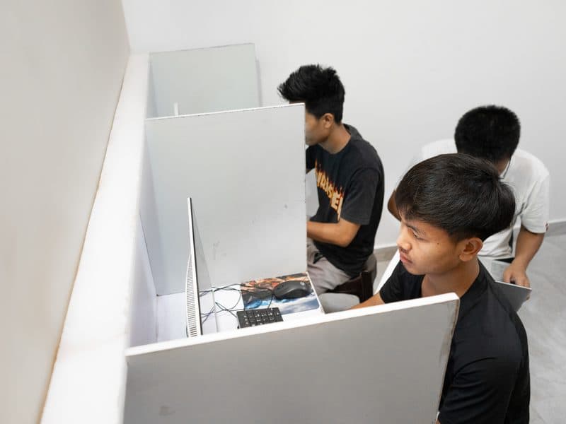 Design work on screen