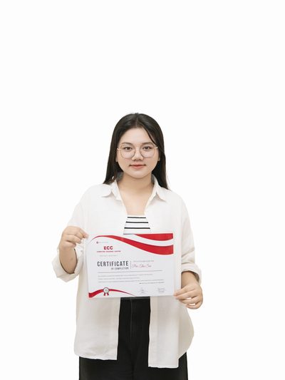 ECC graduate with completion certificate